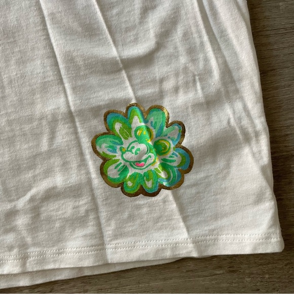 NWT Lilly Pulitzer Finn Long Sleeve Top in Blue Ibiza Lilly Loves Disney - Picture 4 of 5